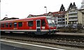 Ehemals aktive DB-Baureihe 628 im Bahnhof Bad Säckingen Anfang 2013