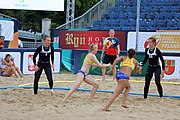 Deutsch: Beachhandball Europameisterschaften 2019 (Beach handball Euro); Tag 3: 4. Juli 2019 – Frauen, Hauptrunde Gruppe II, Deutschland-Spanien 1:2 (18:24, 24:14, 8:9) English: Beach handball Euro; Day 3: 4 July 2019 – Women Main Round Group II – Germany-Spain 1:2 (18:24, 24:14, 8:9)