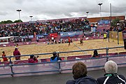 Deutsch: Beachhandball bei den Olympischen Jugendspielen 2018; Tag 5, 10. November 2018; Jungen, Hauptrunde - Thailand-Argentinien 2:1 English: Beach handball at the 2018 Summer Youth Olympics at 11 October 2018 – Boys Main Round – Thailand-Argentina 2:1