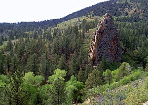 Bear Creek Canon Park - View of rock formation in the park, May's Peak in the background Bear Creek Canon Park - View of rock formation in the park, May's Peak in the background (2).jpg