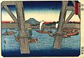 Onder de Ryogoku-brug in de oostelijke hoofdstad (Hiroshige, 1852) .jpg