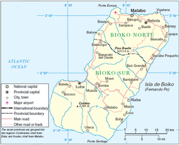 Kaart van Bioko