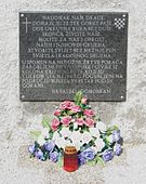 A plaque in Bistrica ob Sotli, Slovenia