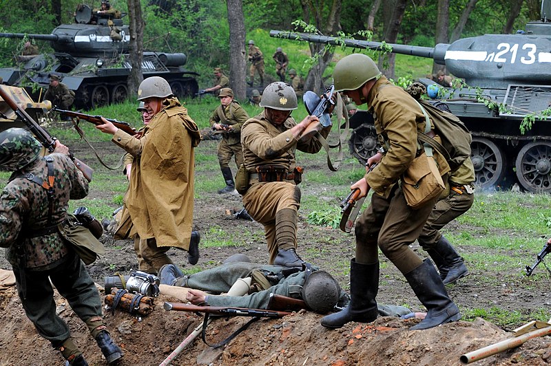 ww2 reenactment german nazi soldiers