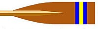 Image showing the rowing club's blade colours