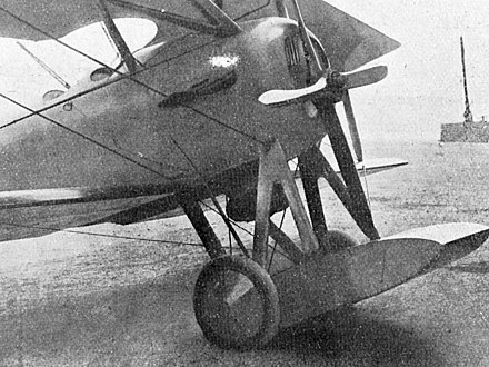 Detail showing the hydroplane on the undercarriage Bleriot SPAD S.39 L'Aéronautique October,1922.jpg