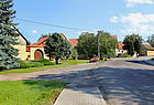 Road No. 317 in Bohuňovice, Czech Republic.}