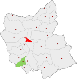 Location in East Azerbaijan Province