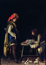 Důstojník diktuje dopis (1657–58)