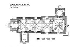 Botkyrka kyrka, planritning.