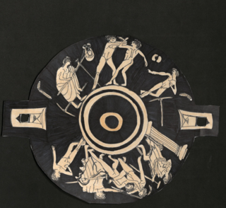 Kylix depicting athletic combats by Onesimos
