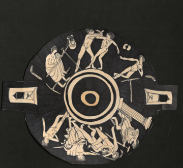 Kylix depicting athletic combats by Onesimos