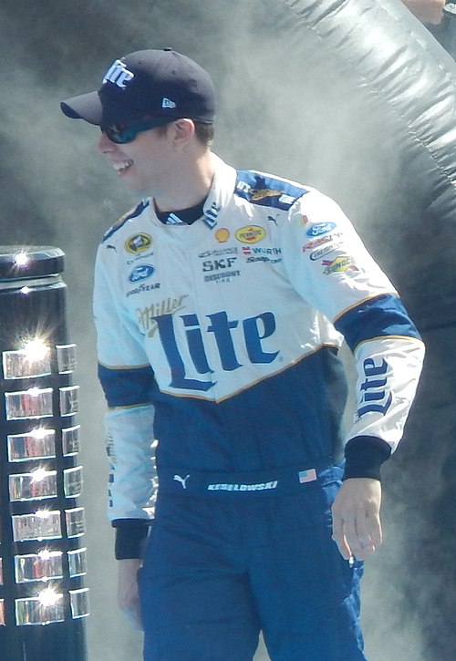 Brad Keselowski won the pole position, setting a new track record.