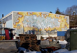 <i>Fascinate</i> Graffiti painting in Stockholm, Sweden