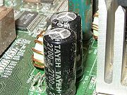 Failing capacitors show scant indication, other than slight bulging