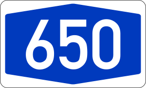 Bundesautobahn 650 number.svg