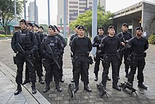 Equipo de las fuerzas especiales de la policía de Colombia ''COPES''.La unidad de Comandos en Operaciones Especiales es uno de los grupos que opera a nivel nacional bajo la dirección general