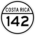 Roadshield of Costa Rica National Secondary Route 142