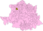 Расположение муниципалитета Кальсадилья на карте провинции