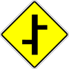 Staggered junction,left turn first