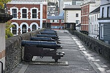 Cannons of the Walls of Derry Cannons, Derry city walls (geograph 7092724).jpg