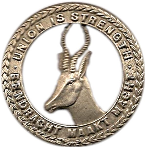 Cap badge of 1st SA Infantry Brigade