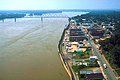 Bờ sông Mississippi tại Cape Girardeau thời điểm Đại lũ năm 1993