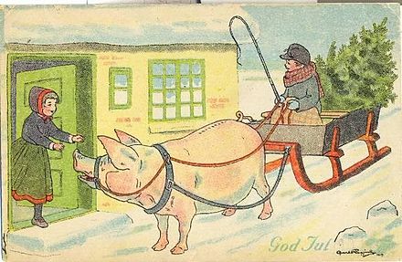 Danish Christmas card, 1919