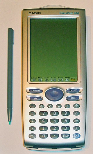 <span class="mw-page-title-main">Casio ClassPad 300</span> Family of graphing calculators by Casio