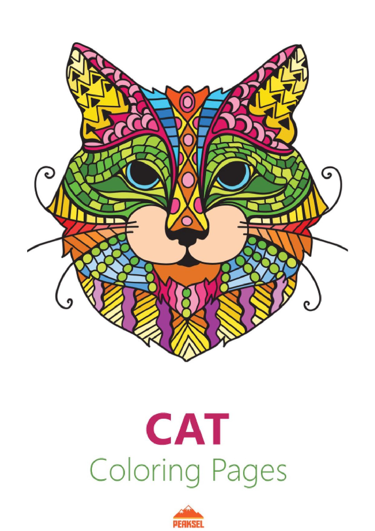8800 Coloring Book Pages Cat Picture HD