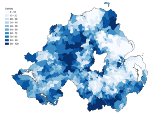 Percentage of population who are Catholic