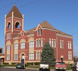 Cedar County, Nebraska courthouse from SW 1.JPG