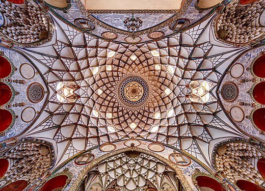Ceiling of Borujerdi House, Kashan, Iran