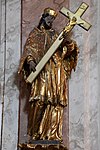 Celldömölk, római katolikus kegytemplom Nepomuki Szent János-szobra 2021 03.jpg