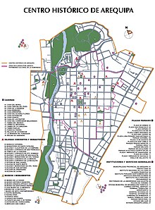 Centro Histórico de la ciudad de Arequipa (mapa).jpg