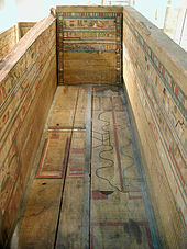 Middle Kingdom coffin with the Coffin Texts painted on its panels Coffin of Gua.jpg