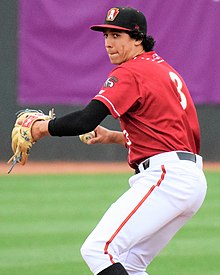 Tucker with the Altoona Curve in 2018 Cole Tucker (41300839315).jpg