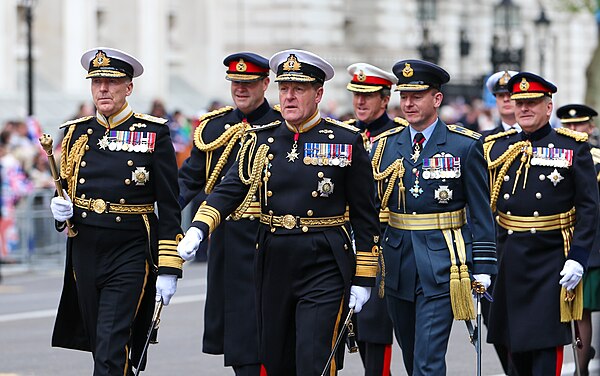 Defence chiefs at the Coronation of Charles III in 2023