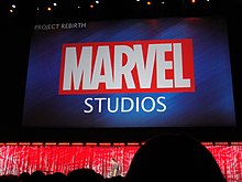 Marvel Studios logo at the 2011 D23 Expo D23 Expo 2011 - Marvel panel - Marvel Studios (6080862191).jpg