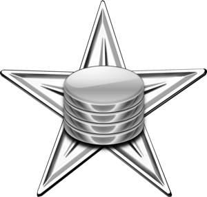 Database icon in front of a barnstar.
