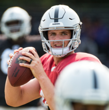 Carr in 2018 Derek Carr 2018.png