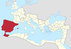 Hispanian diokeesin alue.