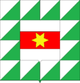 Lo stemma di Zwölfmalgreien-Dodiciville con al centro quello di Bolzano