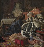 「フレゼリク3世王妃ゾフィーの死」, 1882