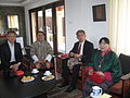 Duptho Rinzin Dorji, Princess Deki Yangzom Wangchuck and two guests.JPG