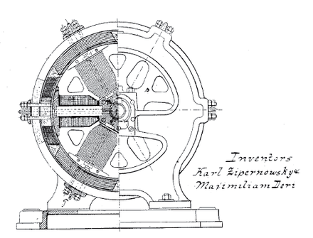 "Dynamo Electric Machine" (end view, partly section, U.S. Patent 284,110)