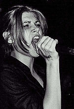 Fitzpatrick performing with Eve's Plum in 1997