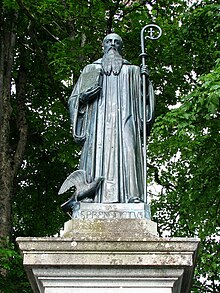Statue of Saint Benedict of Nursia Einsiedeln IMG 2765.JPG