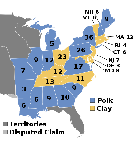 1844 electoral vote results