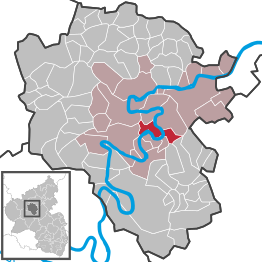 Kaart van Ellenz-Poltersdorf